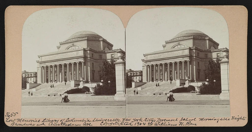 Low Memorial Library, Columbia University, Morningside Heights, 1904. Studienort von Murray Rothbard und Wirkungsstätte von Schumpeter (Gastprofessur 1913).